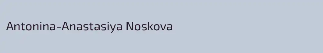 Antonina-Anastasiya Noskova